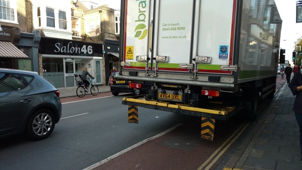 The photo for Cycle lane parking.