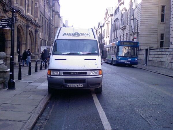 The photo for Vehicles using Mandatory Cycle Lanes (MCLs) in Cambridge and beyond.