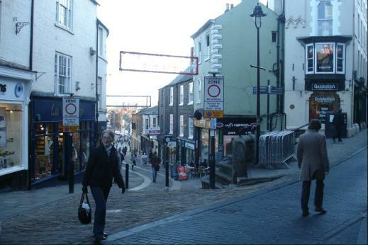 The photo for Durham city centre access.
